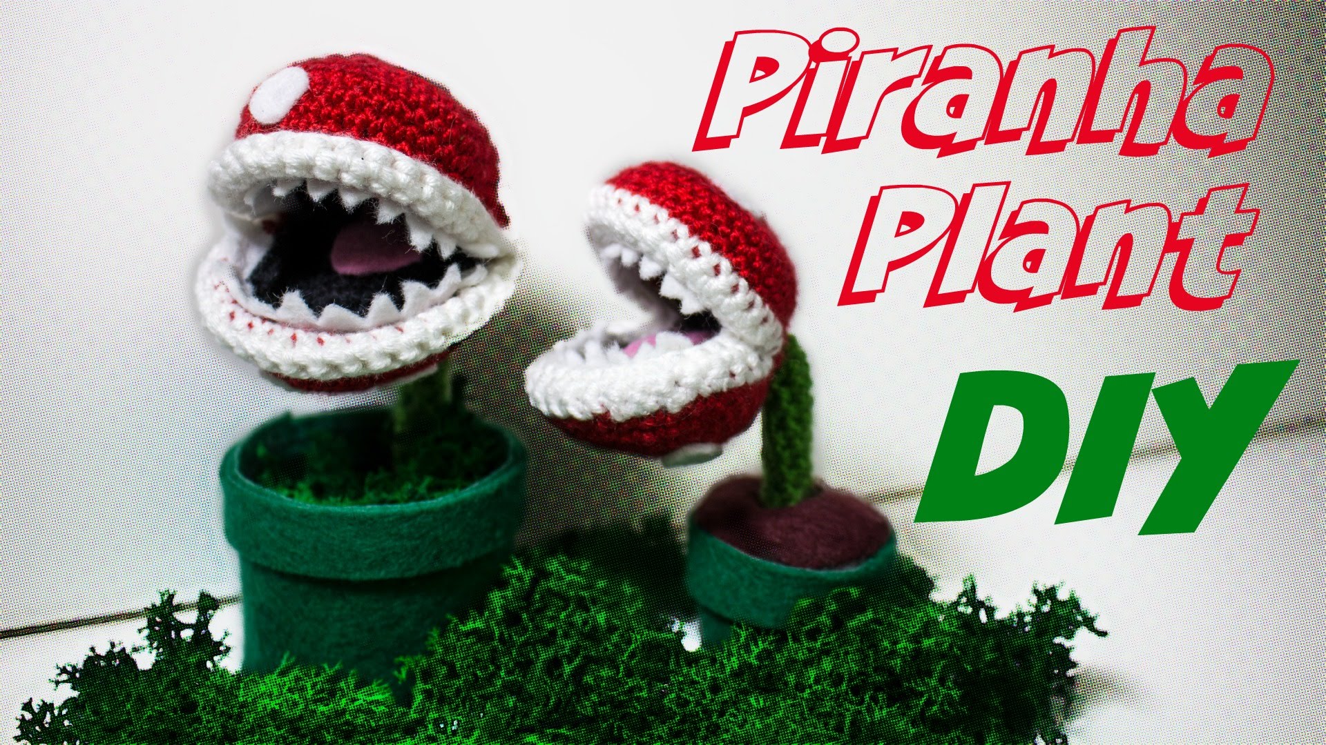 Piranha Pflanze (Super Mario) -  - Gratis-Anleitungen zum  Häkeln, Stricken, Nähen und mehr